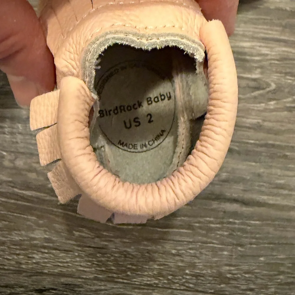 Bird Rock Baby Blush Moccasins - Picture 3 of 3